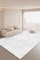 Covor, Sftkece032, 100x300 cm, Poliester, Alb