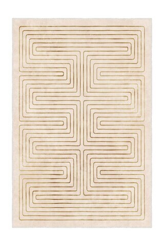 Covor, Sftkece044, 60x100 cm, Poliester, Auriu