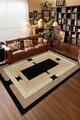 Covor, Sftkece045, 40x60 cm, Poliester, Negru