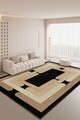 Covor, Sftkece045, 40x60 cm, Poliester, Negru