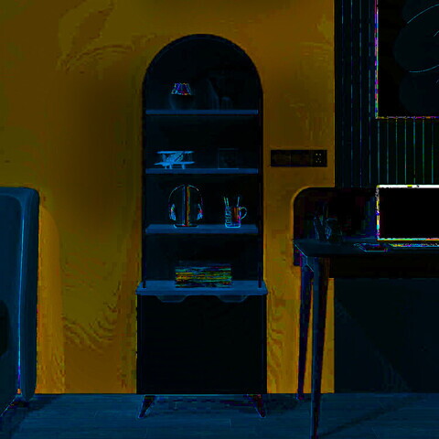Corp biblioteca, Hanah Home, Olirya, 60x180x25 cm, METAL (Fier vopsit static), Alb/Maro