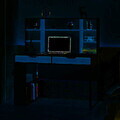 Birou, Hanah Home, Mila, 120x132x60 cm, PAL, Alb/Maro