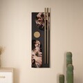 Decoratiune de perete, Barok, Otel, Dimensiuni: 31 x 104 cm, Multicolor