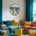 Decoratiune de perete, Sailor's Dream, Otel, Dimensiune: 69 x 69 cm (1 bucată), Multicolor