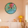 Decoratiune de perete, Nature’s Melody, Otel, Dimensiune: 69 x 69 cm (1 bucată), Multicolor