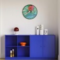Decoratiune de perete, Nature’s Melody, Otel, Dimensiune: 69 x 69 cm (1 bucată), Multicolor
