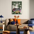 Decoratiune de perete, Mystic Grace, Otel, Dimensiune: 69 x 89 cm (1 bucată), Multicolor