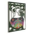 Decoratiune de perete, Mystic Grace, Otel, Dimensiune: 69 x 89 cm (1 bucată), Multicolor