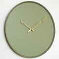 Ceas de perete, Earthy Metal Wall Clock, Otel, Dimensiune: 49 x 49 cm, Verde