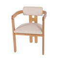 Scaun, Hanah Home, Scandinavian, 57x71x47 cm, Lemn de fag, Natural
