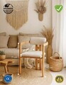 Scaun, Hanah Home, Scandinavian, 57x71x47 cm, Lemn de fag, Natural