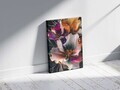 Tablou decorativ, YNS-1012-45 x 70, Canvas, Lemn, Multicolor
