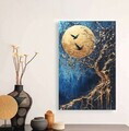 Tablou decorativ, YNS-1018-45 x 70, Canvas, Lemn, Multicolor