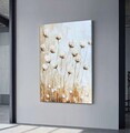 Tablou decorativ, YNS-1003-60 x 90, Canvas, Lemn, Multicolor