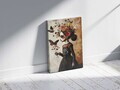 Tablou decorativ, YNS-1031-70 x 100, Canvas, Lemn, Multicolor
