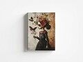 Tablou decorativ, YNS-1031-70 x 100, Canvas, Lemn, Multicolor