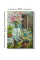 Tablou decorativ, Kanvas Tablo (50 x 70), Canvas, Rama din lemn (grosime 3 cm), Multicolor