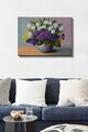 Tablou decorativ, Kanvas Tablo (50 x 70), Canvas, Rama din lemn (grosime 3 cm), Multicolor