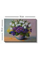 Tablou decorativ, Kanvas Tablo (50 x 70), Canvas, Rama din lemn (grosime 3 cm), Multicolor