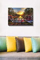 Tablou decorativ, Kanvas Tablo (50 x 70), Canvas, Rama din lemn (grosime 3 cm), Multicolor