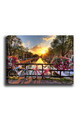 Tablou decorativ, Kanvas Tablo (50 x 70), Canvas, Rama din lemn (grosime 3 cm), Multicolor