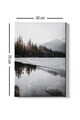 Tablou decorativ, Kanvas Tablo (50 x 70), Canvas, Rama din lemn (grosime 3 cm), Multicolor