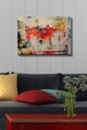Tablou decorativ, Kanvas Tablo (50 x 70), Canvas, Rama din lemn (grosime 3 cm), Multicolor