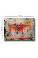 Tablou decorativ, Kanvas Tablo (50 x 70), Canvas, Rama din lemn (grosime 3 cm), Multicolor