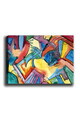 Tablou decorativ, Kanvas Tablo (50 x 70), Canvas, Rama din lemn (grosime 3 cm), Multicolor