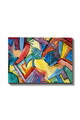 Tablou decorativ, Kanvas Tablo (50 x 70), Canvas, Rama din lemn (grosime 3 cm), Multicolor