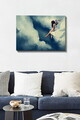 Tablou decorativ, Kanvas Tablo (50 x 70), Canvas, Rama din lemn (grosime 3 cm), Multicolor