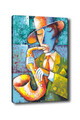 Tablou decorativ, Kanvas Tablo (50 x 70), Canvas, Rama din lemn (grosime 3 cm), Multicolor