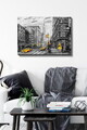 Tablou decorativ, Kanvas Tablo (50 x 70), Canvas, Rama din lemn (grosime 3 cm), Multicolor