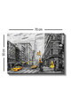 Tablou decorativ, Kanvas Tablo (50 x 70), Canvas, Rama din lemn (grosime 3 cm), Multicolor