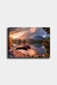 Tablou decorativ, 1241168548-5070, Canvas, Rama din lemn (grosime 3 cm), Multicolor