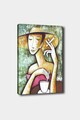 Tablou decorativ, 21398524-5070, Canvas, Rama din lemn (grosime 3 cm), Multicolor