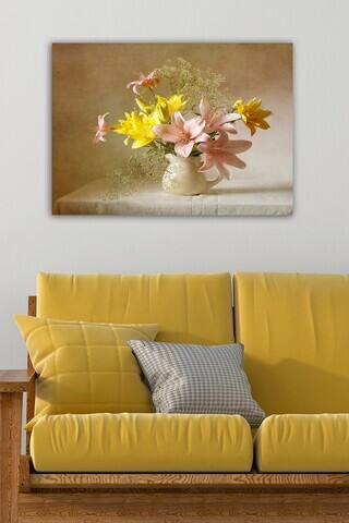 Tablou decorativ, 299593628-5070, Canvas, Rama din lemn (grosime 3 cm), Multicolor