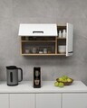 Dulap multifunctional, Hanah Home, Akasya, 90x52x23.8 cm, PAL, Stejar Safir / Alb