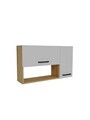 Dulap multifunctional, Hanah Home, Akasya, 90x52x23.8 cm, PAL, Stejar Safir / Alb