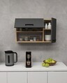 Dulap multifunctional, Hanah Home, Akasya, 90x52x23.8 cm, PAL, Stejar safir / Antracit