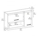 Dulap multifunctional, Hanah Home, Akasya, 90x52x23.8 cm, PAL, Stejar safir / Antracit