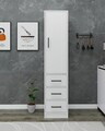 Dulap multifunctional, Hanah Home, Modera, 40x181.8x40 cm, PAL, Alb