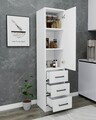 Dulap multifunctional, Hanah Home, Modera, 40x181.8x40 cm, PAL, Alb