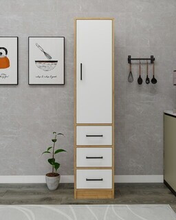 40x181.8x40 cm, Maro;Alb
