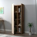 Corp biblioteca, Hanah Home, Suave, 60x160x35 cm, PAL, Nuc / Bej