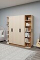 Dulap pentru haine, Hanah Home, Linda Luses, 180x181.8x50 cm, PAL, Pin Atlantic / Bej