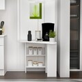 Masa de bucatarie, Hanah Home, Corner, 80x73.8x80 cm, PAL, Alb