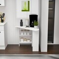 Masa de bucatarie, Hanah Home, Corner, 80x73.8x80 cm, PAL, Alb