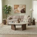 Masuta de cafea, Hanah Home, Rock, 100x35x60 cm, PAL, Travertin / Nuc