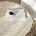 Masuta de cafea, Hanah Home, Rock, 100x35x60 cm, PAL, Travertin / Nuc